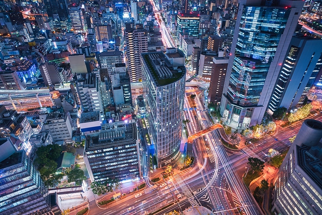 大阪梅田の夜景