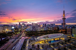日本名古屋電視塔夜景