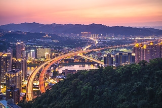 新店獅頭山夜景