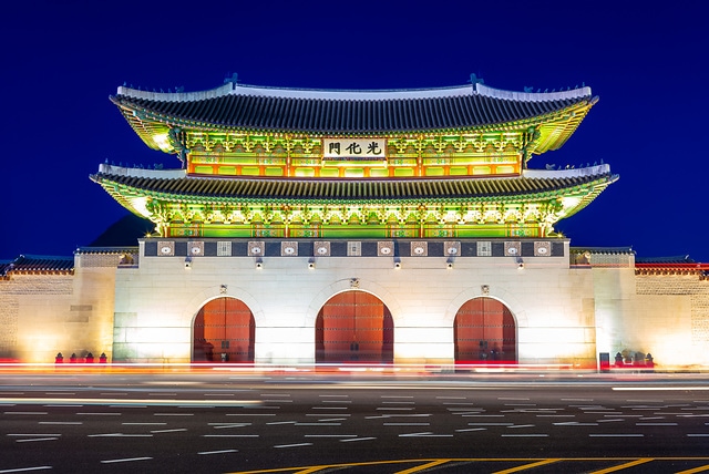 首爾光化門夜景
