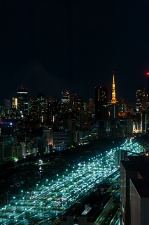 空拍鳥瞰, 夜景東京城市景觀
