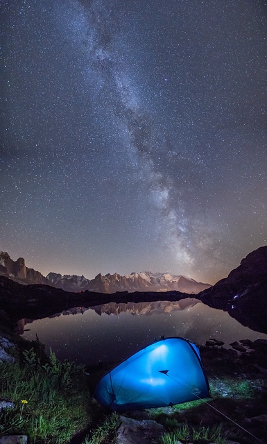 Milky Way on Mount Blanc