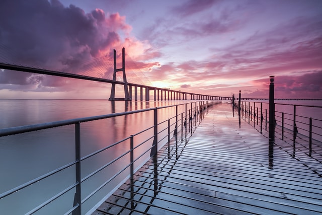 Vasco Da Gama bridge Lisbon Portugal