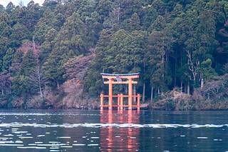 富士山及河口湖鳥居