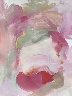 MODERN PINK ABSTRACT TEXTURE ART