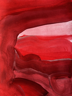Red and brown modern painting.
