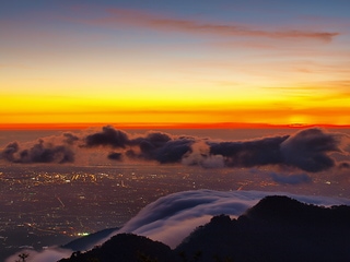 雲瀑夕彩