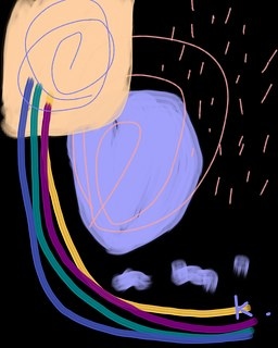 抽象畫 rainbow connection