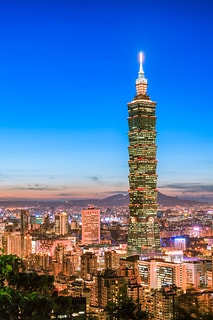 City of Taipei at night, Taiwan